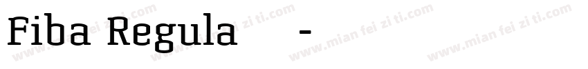 Fiba Regula 下载字体转换